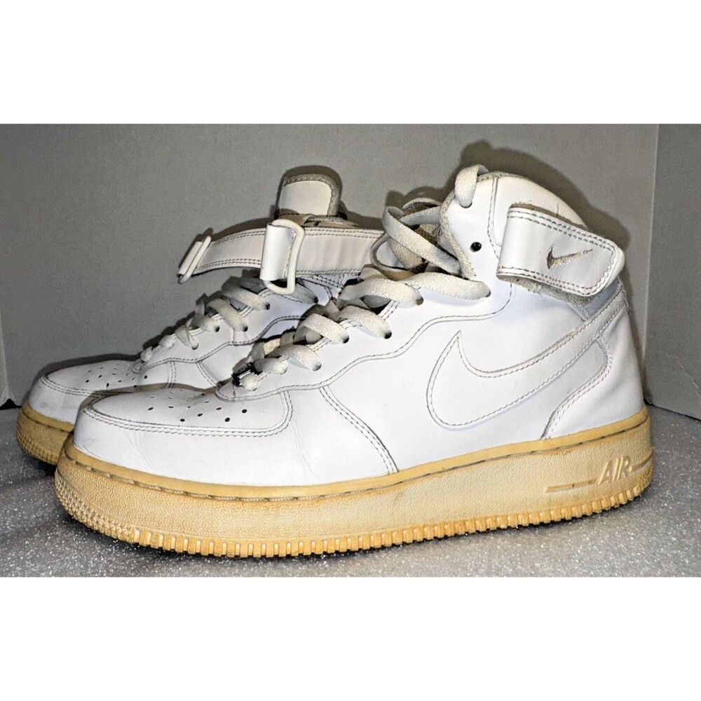 Vintage Men's Nike Air Force 1 White Wheat Basketball Shoes Size 9